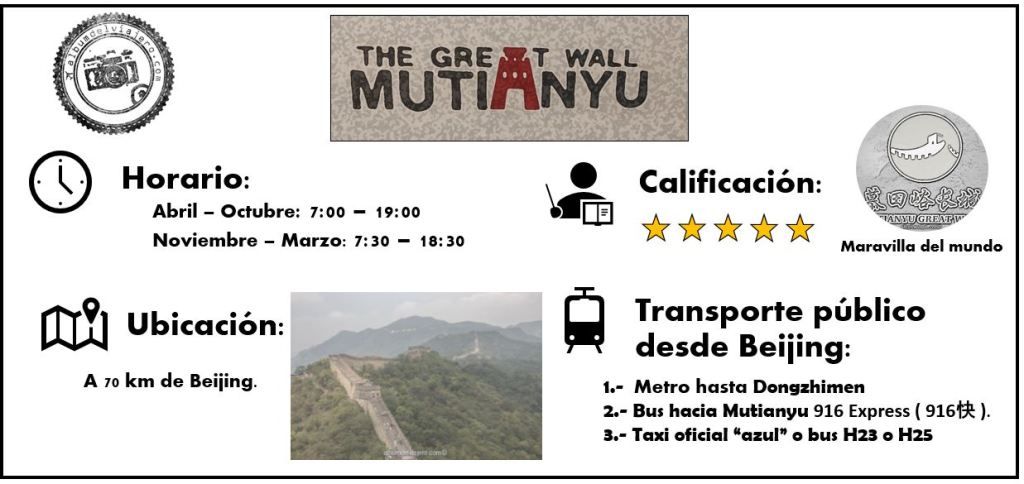 Muralla China  Mutianyu